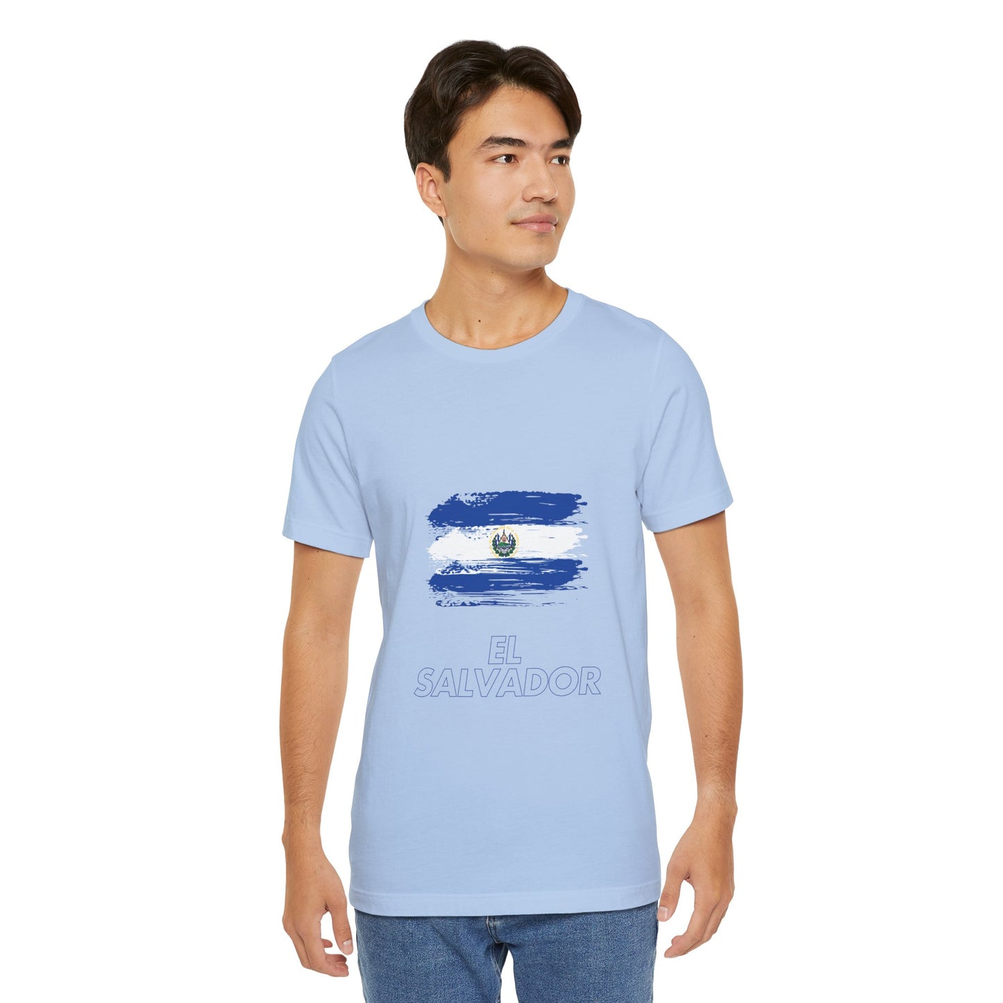 Camiseta de Hombres Diseño Bandera El Salvador