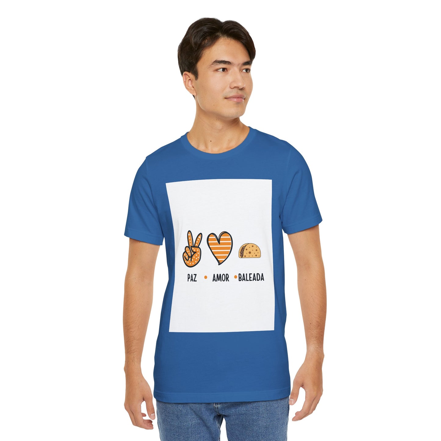 Camiseta de Hombres Paz Amor Baleadas Honduras