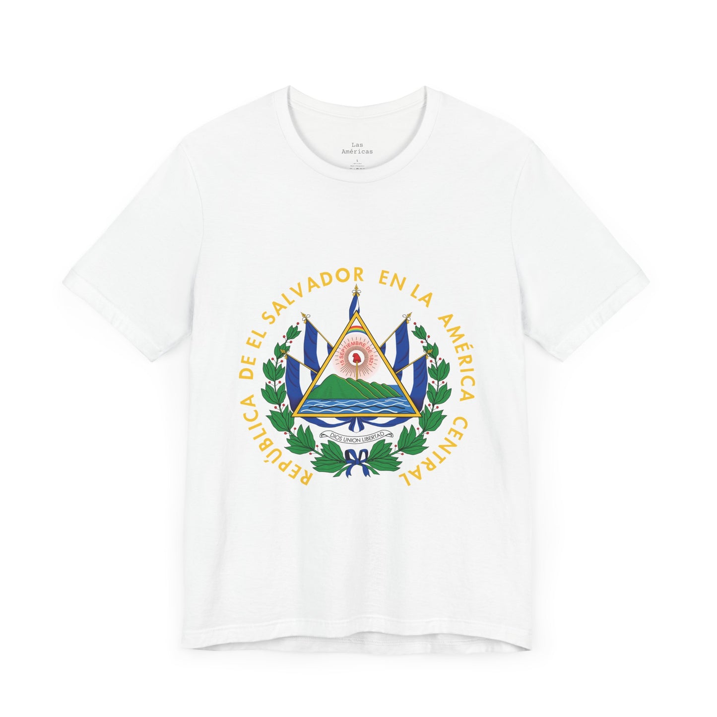 Camiseta de Hombres Escudo Nacional de El Salvador El Salvador