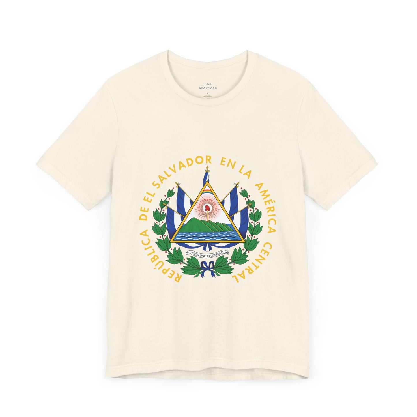 Camiseta de Hombres Escudo Nacional de El Salvador El Salvador