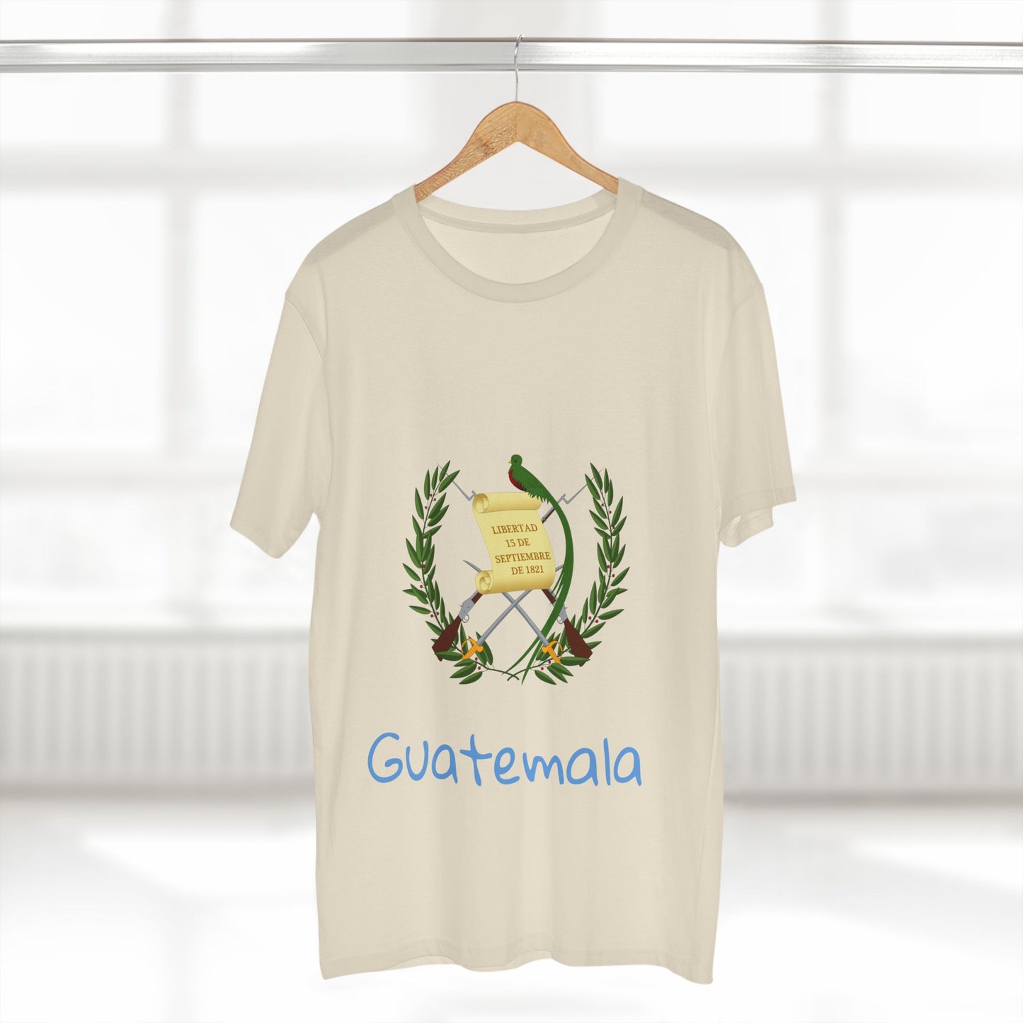 Camiseta para hombres Diseño Del Escudo Nacional de Guatemala