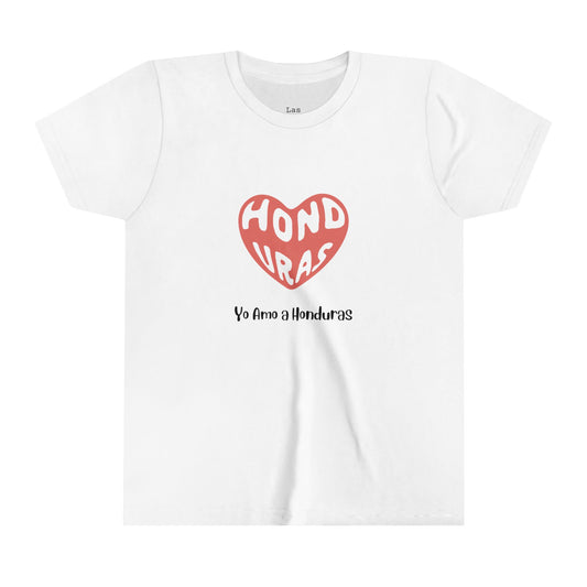 Camiseta de Niños Diseño Yo Amo a Honduras