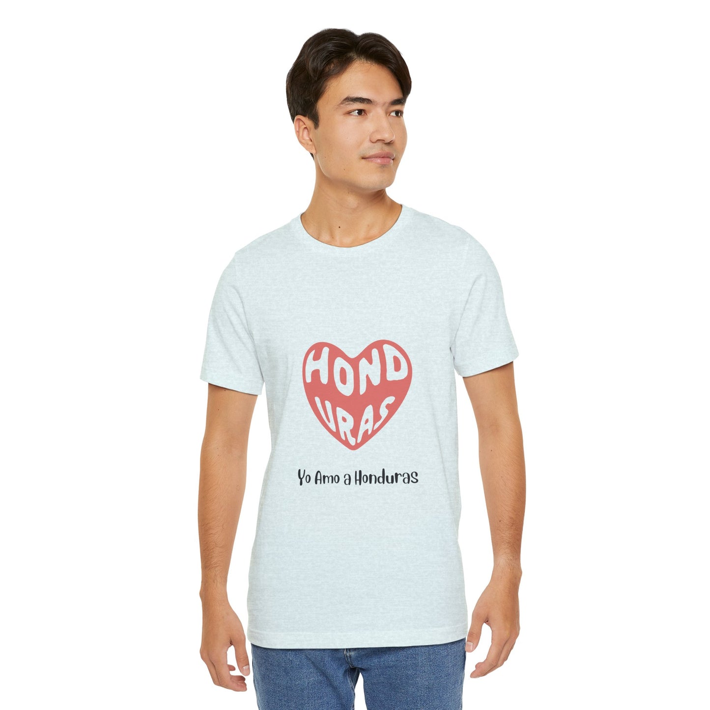 Camiseta de Hombres Diseño Yo Amo a Honduras Honduras