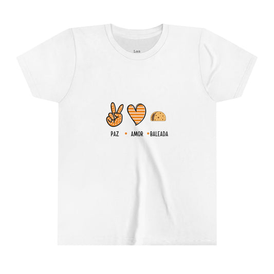 Camiseta de Niños Paz Amor Baleada Honduras