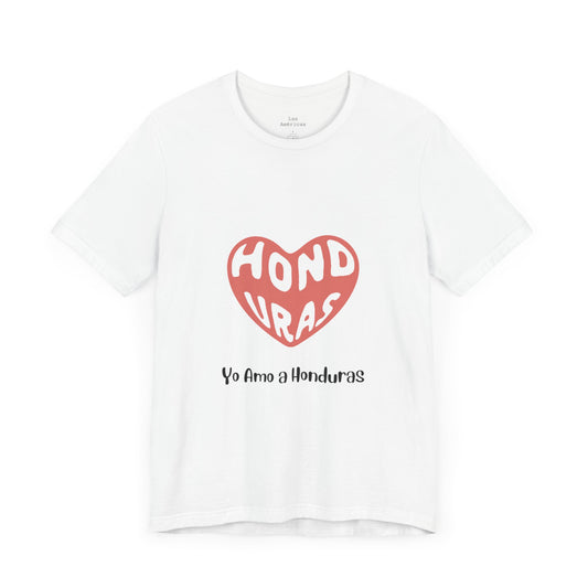 Camiseta de Hombres Diseño Yo Amo a Honduras Honduras