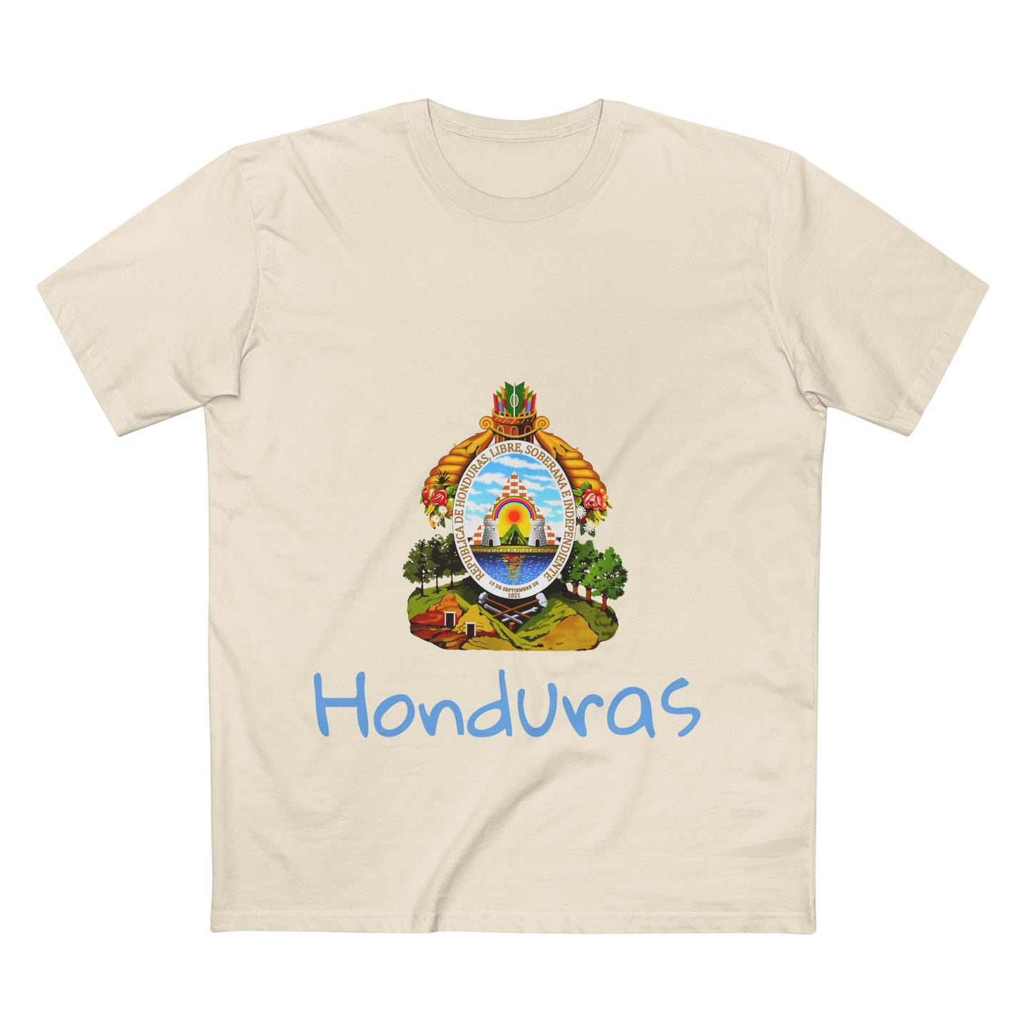 Camiseta para hombres Diseño Del Escudo Nacional de Honduras