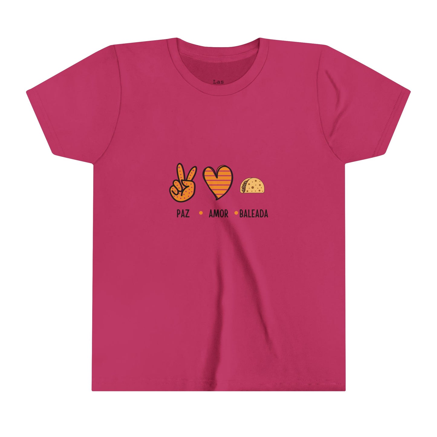 Camiseta de Niñas Paz Amor Baleada Honduras