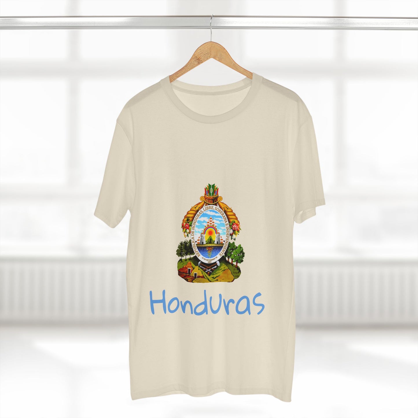 Camiseta para hombres Diseño Del Escudo Nacional de Honduras