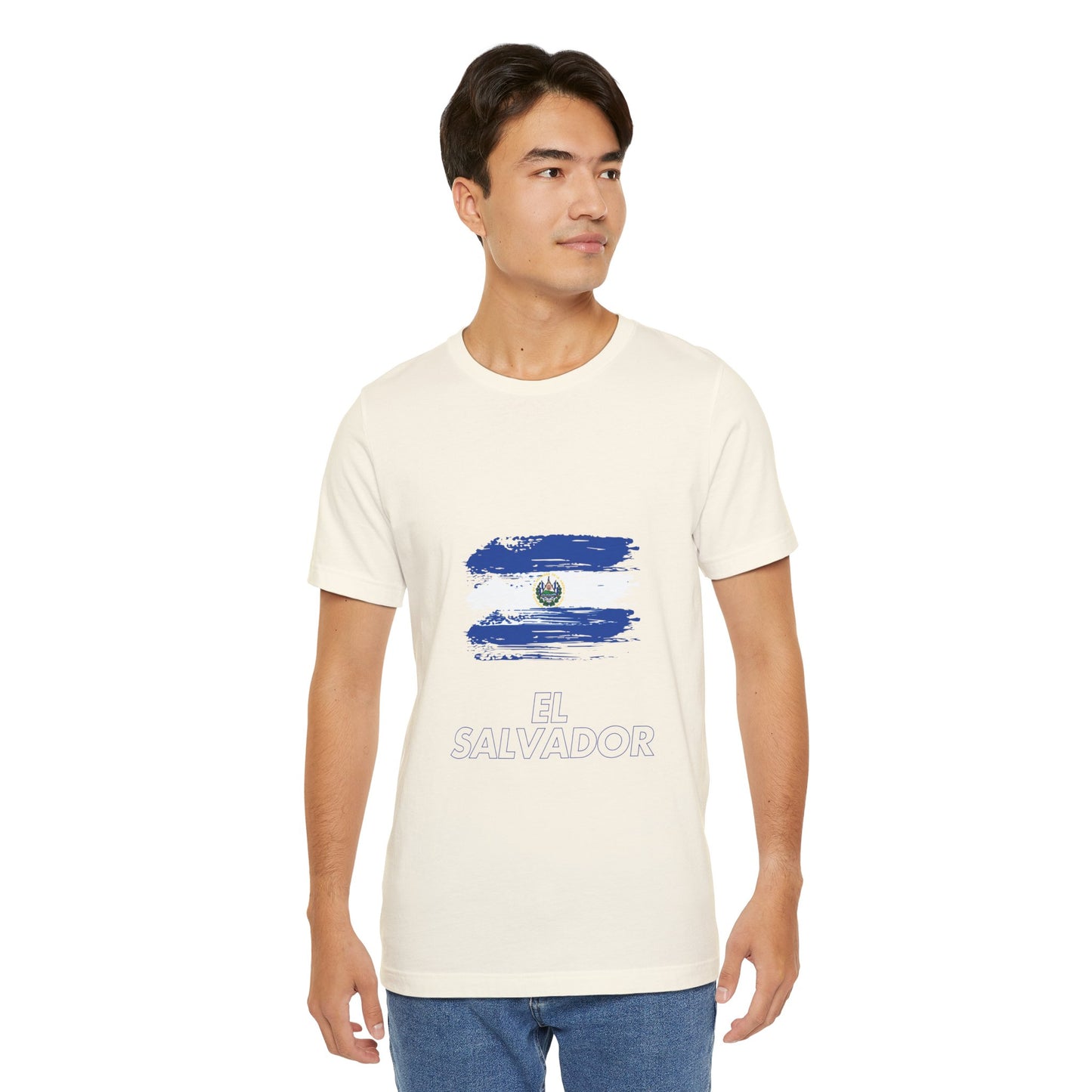 Camiseta de Hombres Diseño Bandera El Salvador